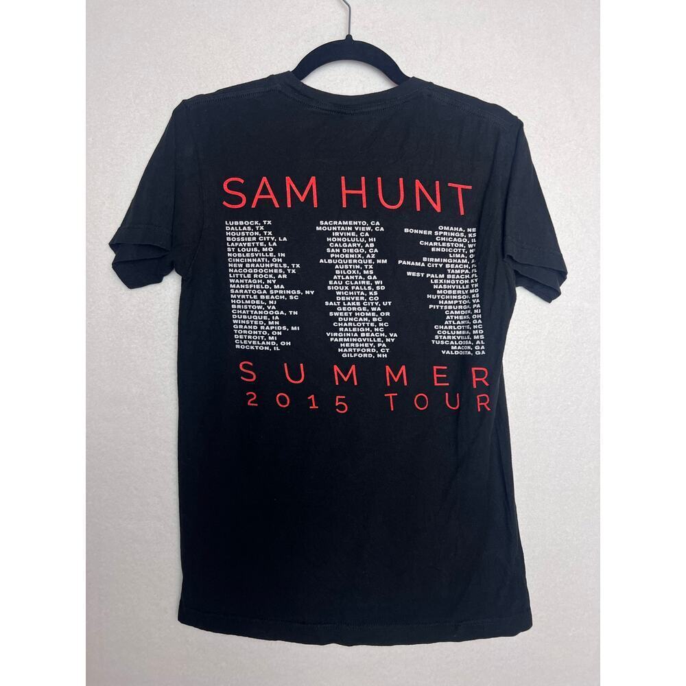 Sam Hunt Summer Tour 2015 Graphic T-Shirt Concert Band Tee Black Size Small - Picture 3 of 5